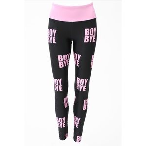 Goldsheep Beyonce BOY BYE Capri length leggings